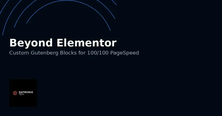 Beyond Elementor - Custom Gutenberg Blocks