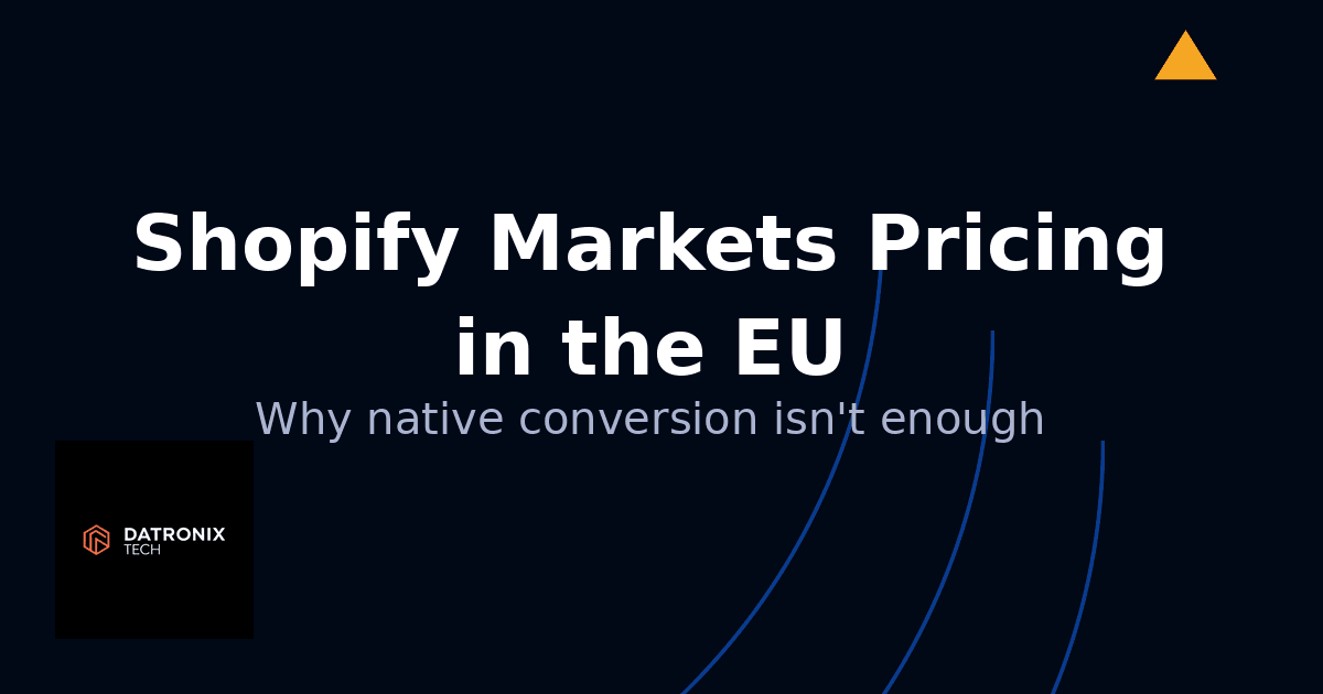 Fixed Pricing for EU Expansion: Why Shopify Markets’ Native Conversion Isn’t Enough