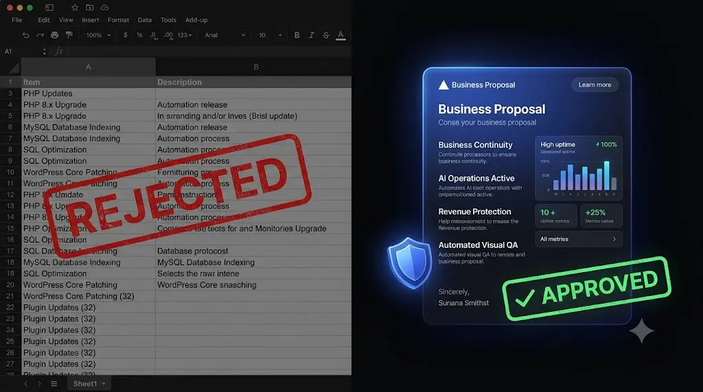 wordpress maintenance proposal template