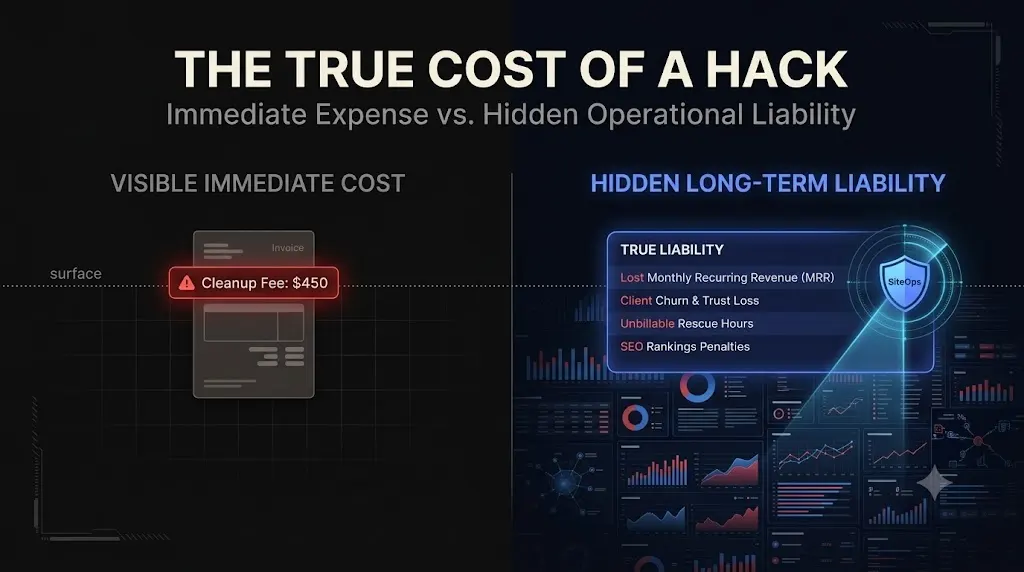 real cost of a wordpress hack